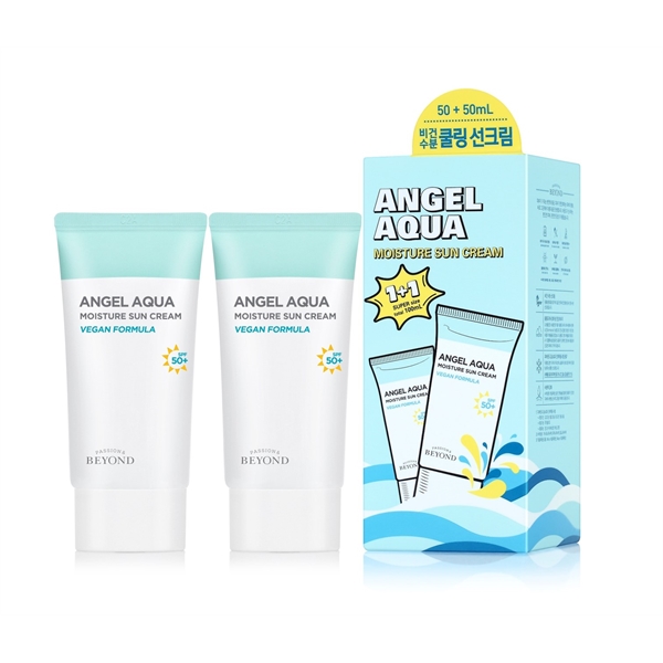 BYD ANGEL AQUA MOISTURE SUN CREAM 1+1
