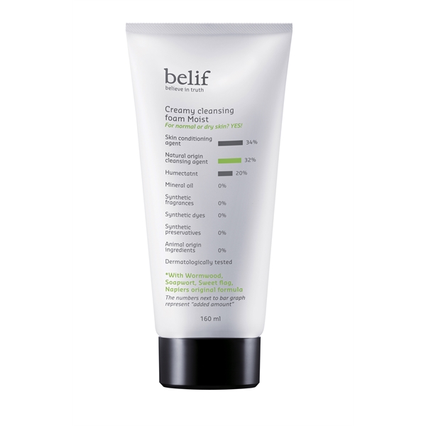 belif creamy cleansing foam moist